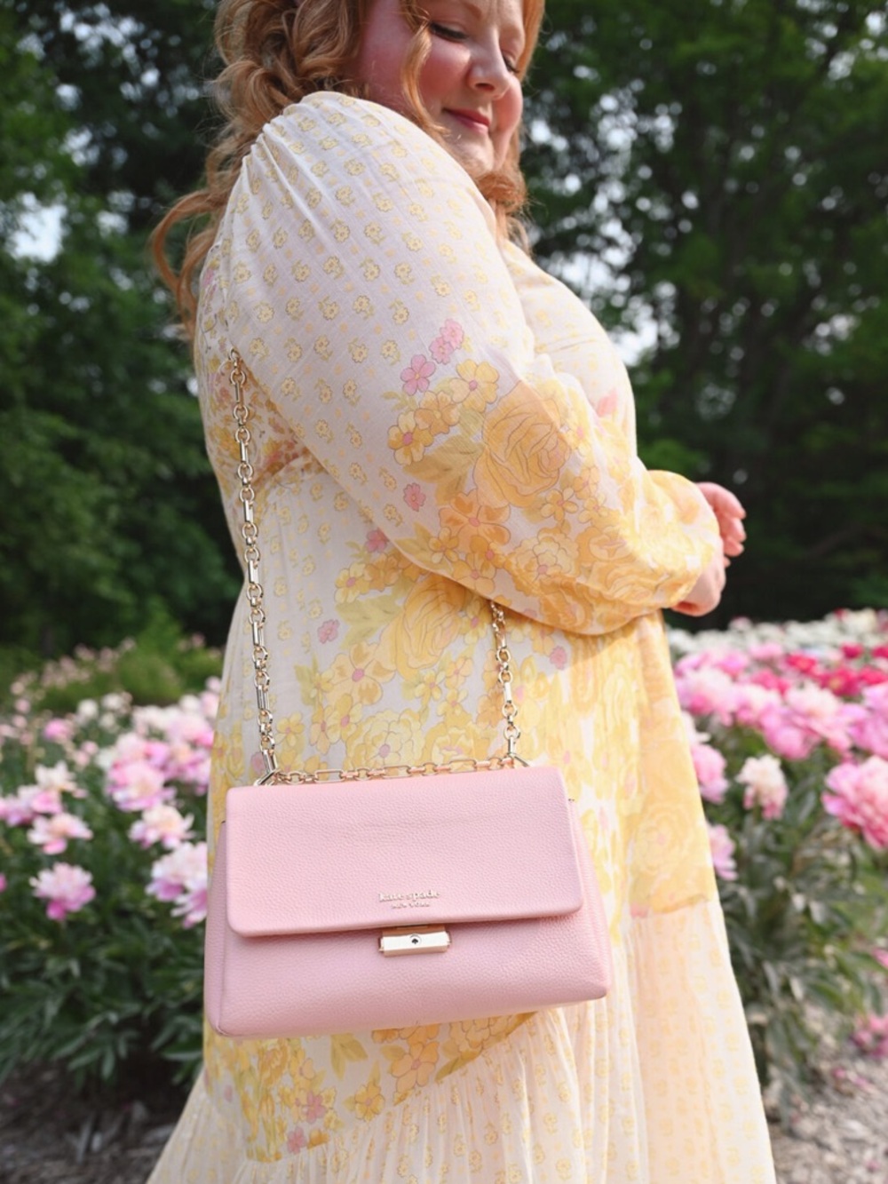 Kate Spade Carlyle Medium Shoulder Bag in Blush Pink